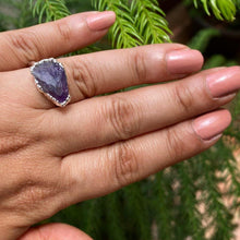Load image into Gallery viewer, Raw Amethyst Crest Ring - raw carat