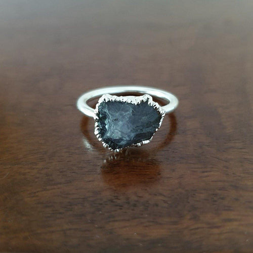 Raw Tanzanite Crest Ring - raw carat