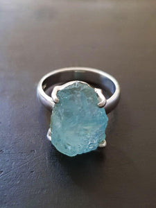 Aquamarine Ball Ring