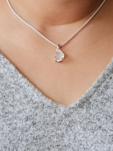 Raw Herkimer Diamond pendant - raw carat