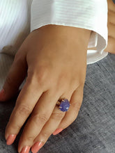 Load image into Gallery viewer, Tanzanite Prong Ring - raw carat