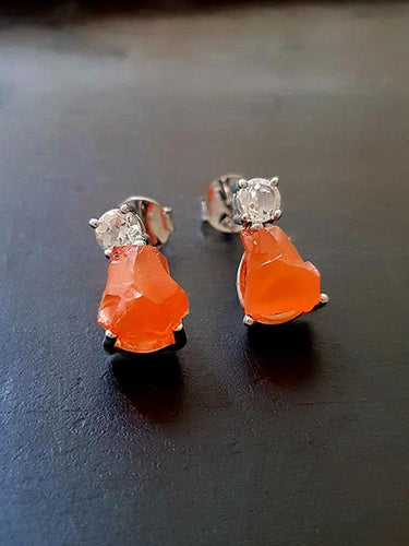 Carnelian Drop Earrings