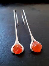 Load image into Gallery viewer, Raw Carnelian Earrings 