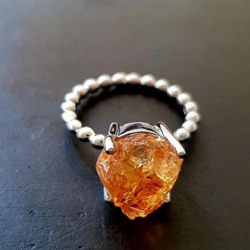 Raw Citrine Ring