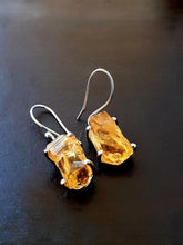 Load image into Gallery viewer, Raw Citrine Drop Earring - raw carat