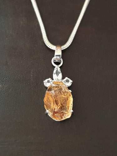 Raw Citrine Pendant