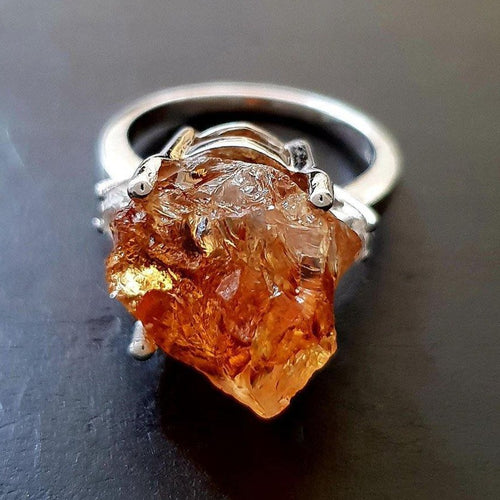 Raw Citrine Ring