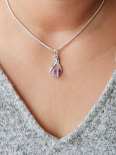 Load image into Gallery viewer, Raw Amethyst  8-shaped Pendant - raw carat