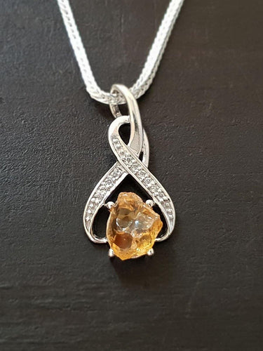 Raw Citrine Pendant