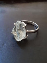 Load image into Gallery viewer, Prasiolite Prong Ring - raw carat
