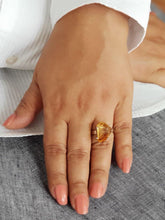 Load image into Gallery viewer, Raw Citrine Ring - raw carat