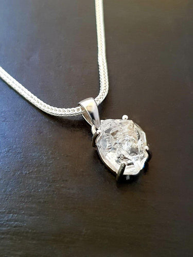 Raw Herkimer Diamond pendant - raw carat