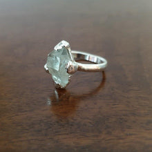 Load image into Gallery viewer, Raw Herkimer Diamond Crest Ring - raw carat