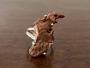 Raw Copper Nugget Ring - raw carat