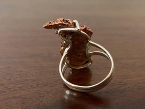 Raw Copper Nugget Ring - raw carat