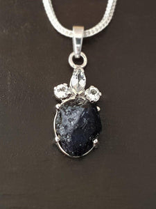 Raw Iolite Pendant