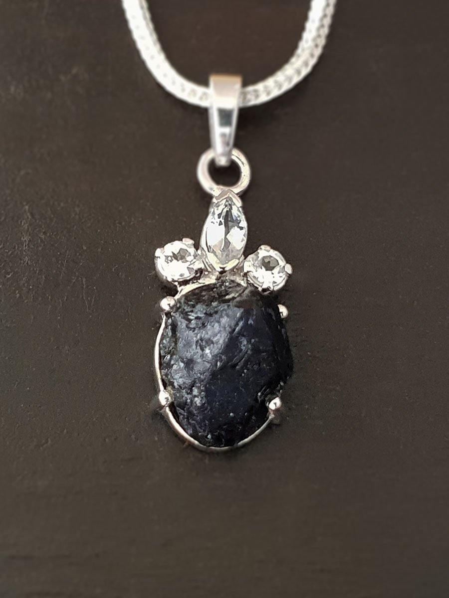 Raw Iolite Pendant