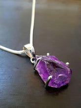 Load image into Gallery viewer, Raw Amethyst Pendant - raw carat