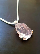 Load image into Gallery viewer, Raw Rose Quartz Pendant - raw carat