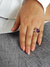 Load image into Gallery viewer, Raw Amethyst Ring - raw carat